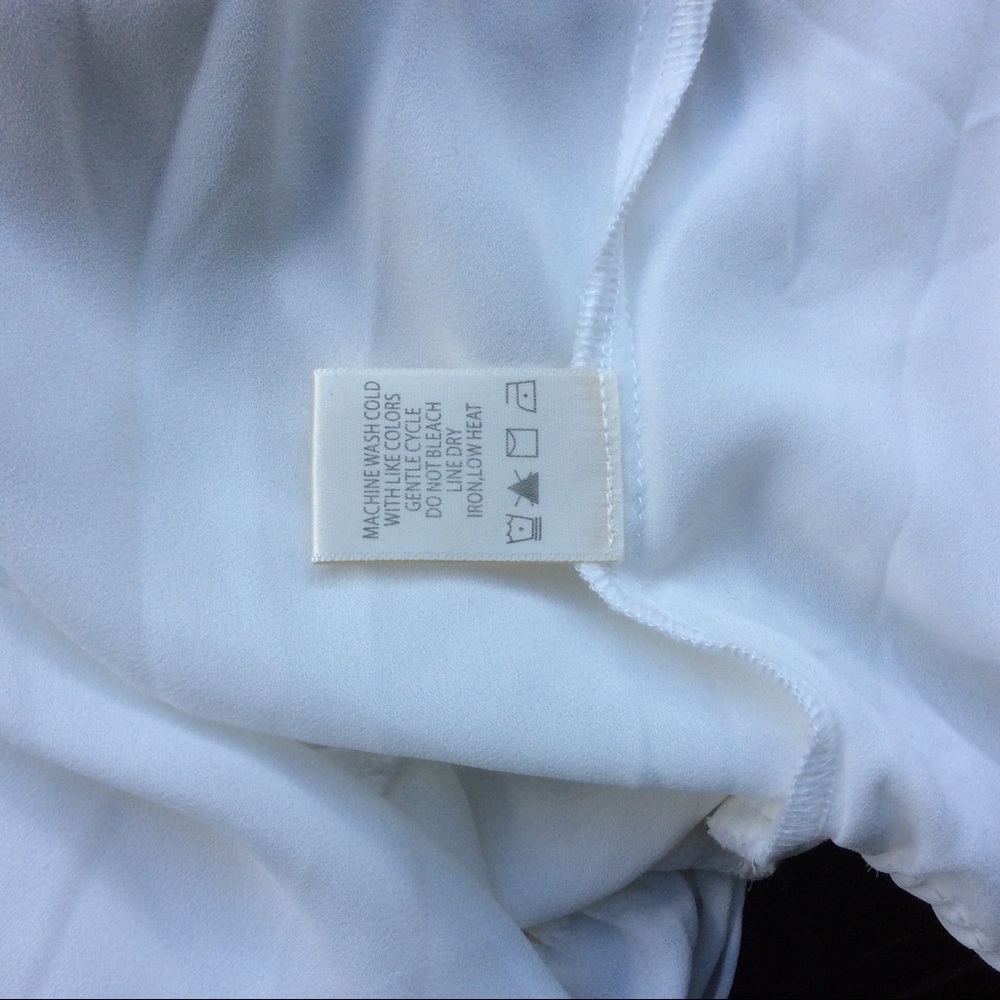 Max Studio White Ruffled Surplice Wrap Top - Picture 5 of 5